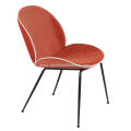 New design dining chair orange leather Beetle Chair